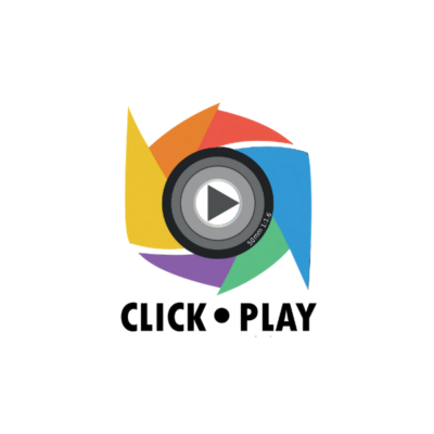Marca da Click Play Foto e Vídeo, parceira Planício.